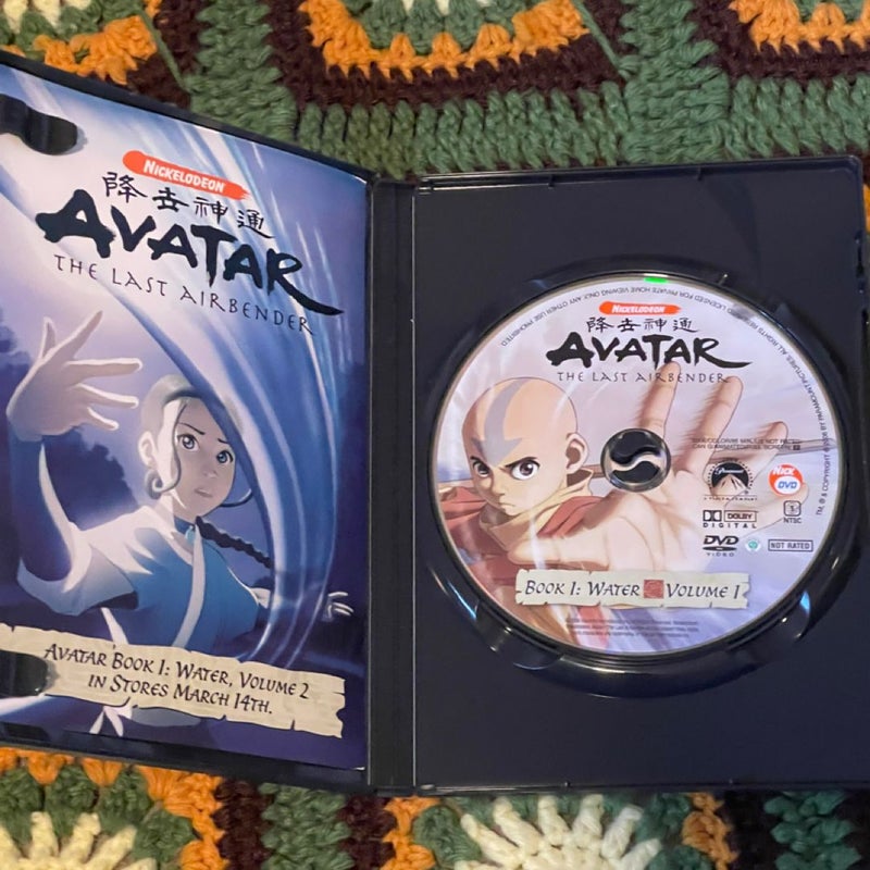 Avatar the last airbender: book 1 water vol. 1 dvd