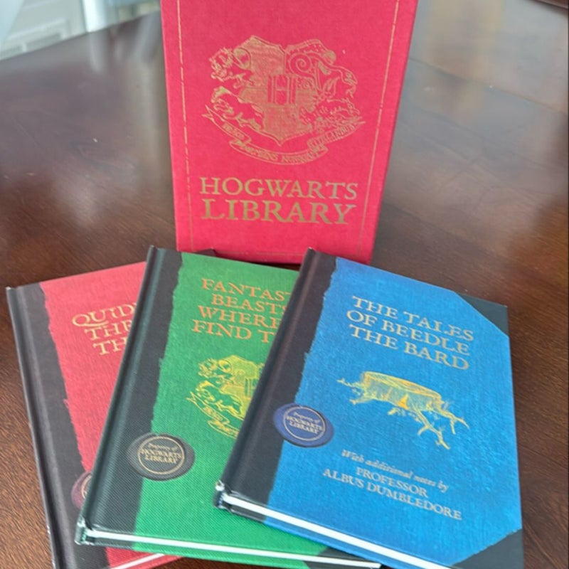 The Hogwarts Library Boxed Set Including Fantastic Beasts and Where to Find Them