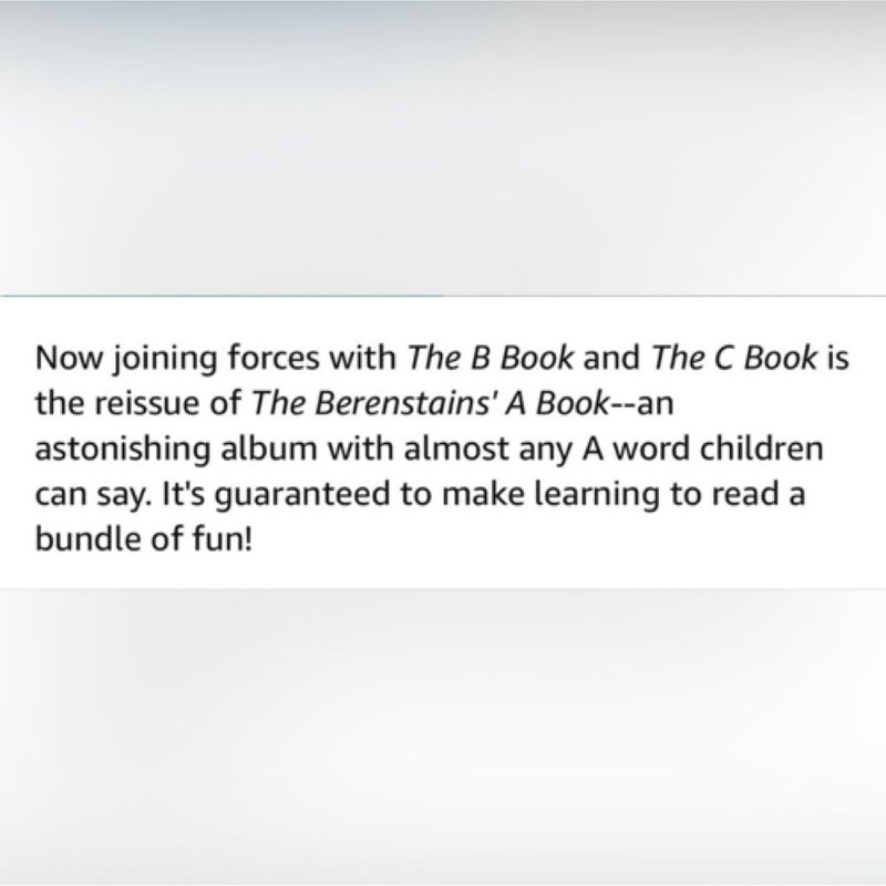 The Berenstains' A Book