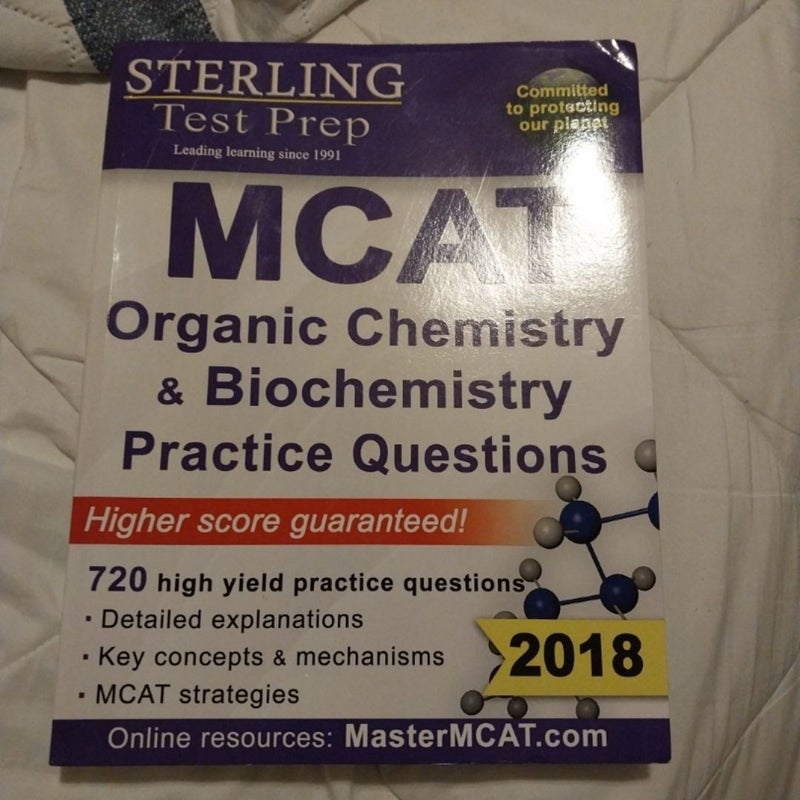 Sterling Test Prep MCAT Organic Chemistry & Biochemistry Practice Questions by Sterling Test Prep