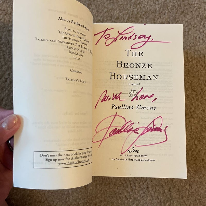 The Bronze Horseman signed 