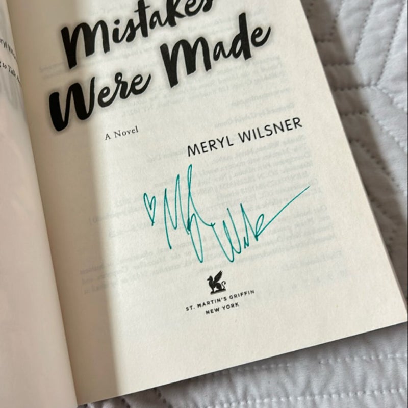 Mistakes Were Made (signed)