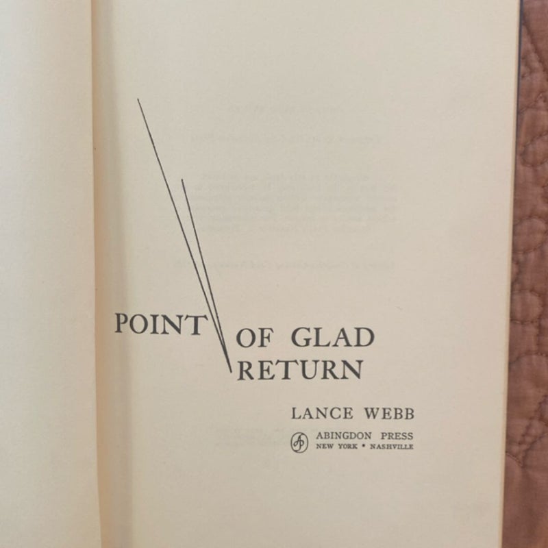 Point of Glad Return (1960 Edition)