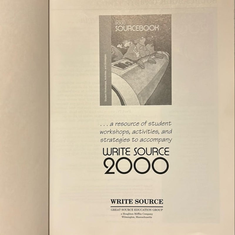 Write Source 2000 SOURCEBOOK