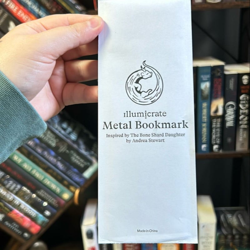 Bone shard daughter Metal bookmark