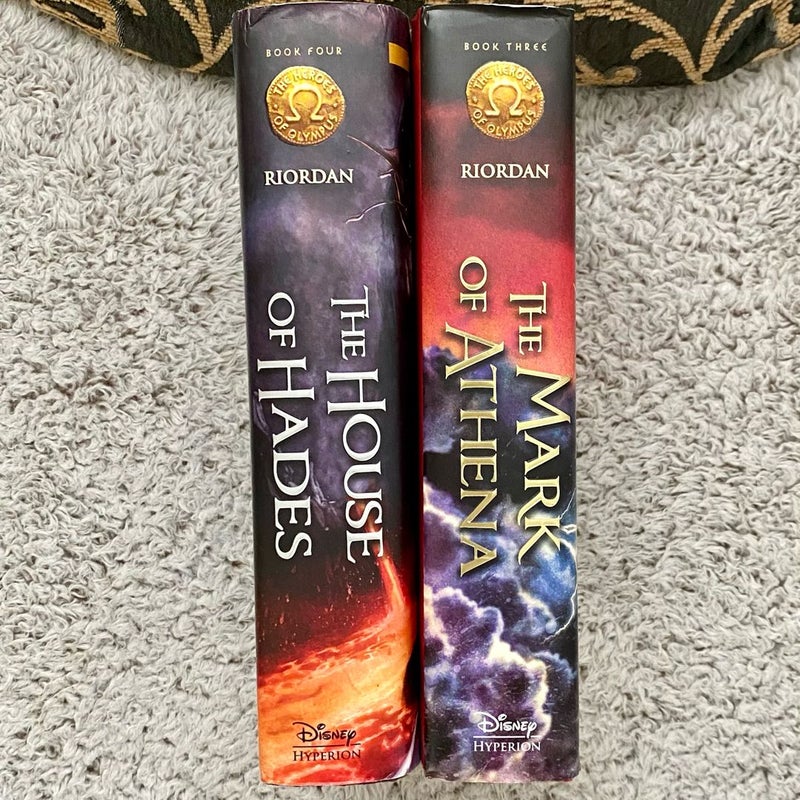 Heroes of Olympus Books 3 and 4 Set - The Mark of Athena & The House of Hades