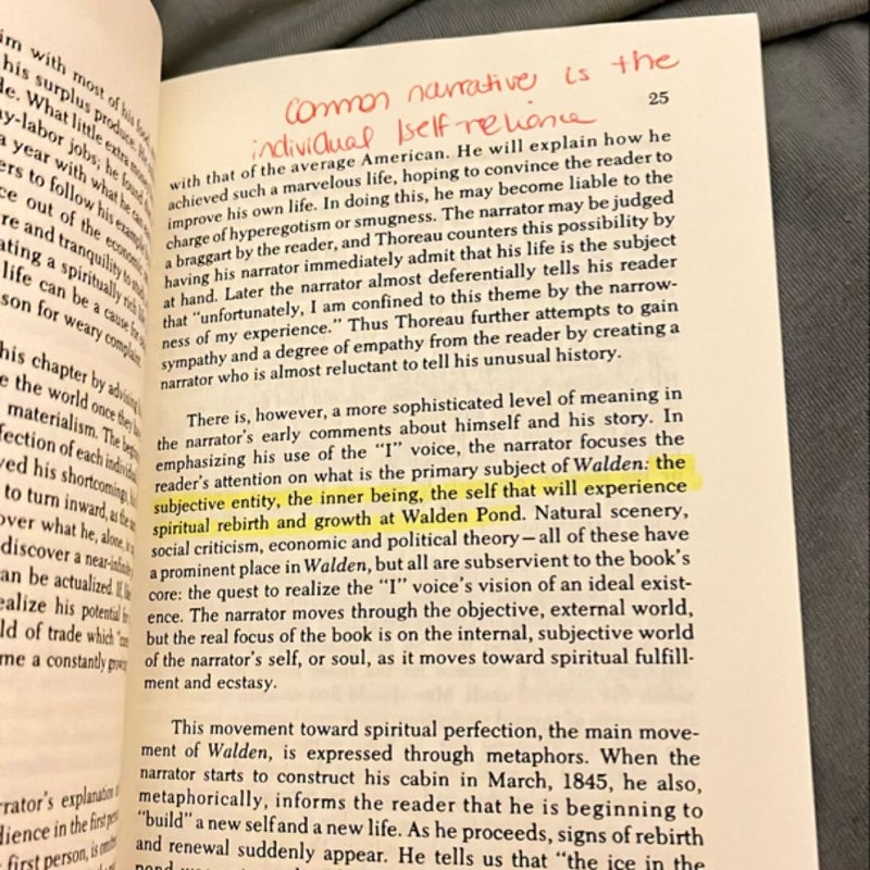 CliffsNotes on Thoreau's Walden