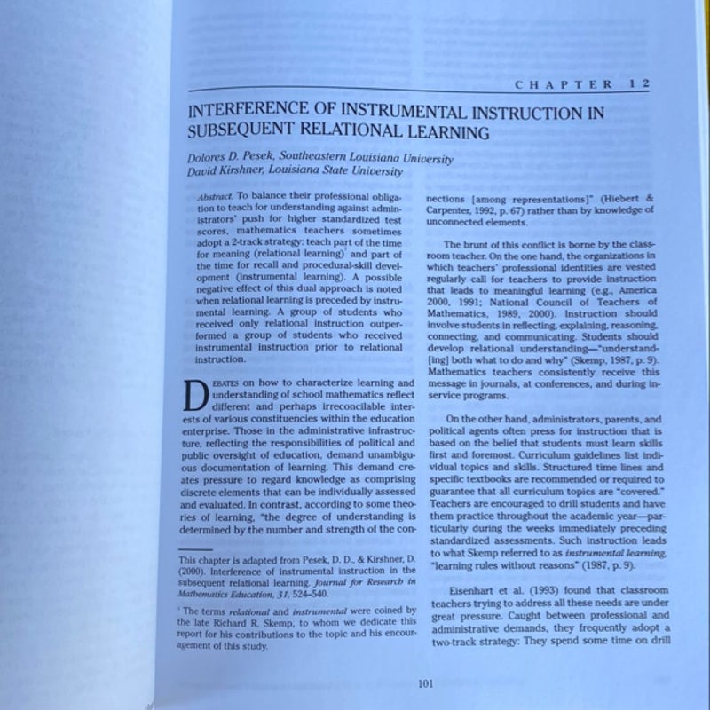 Lessons Learned from Research
