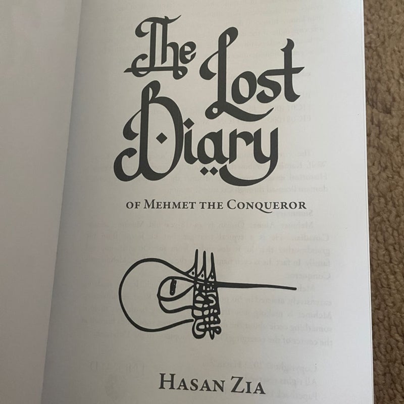 The Lost Diary of Mehmet the Conqueror