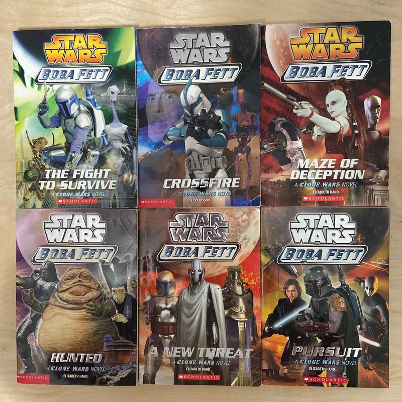 Star Wars Boba Fett (A Clone Wars Novel) Series Complete Set (#1-#6)