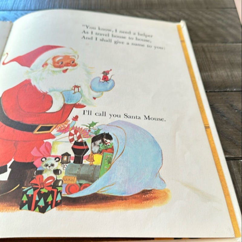 1966 SANTA MOUSE-MICHAEL BROWN/Elfrieda DeWitt Grosset & Dunlap HC