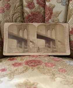Rare Antique Stereo-View Card