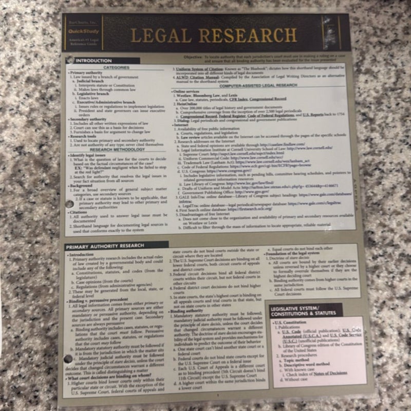 Legal Research