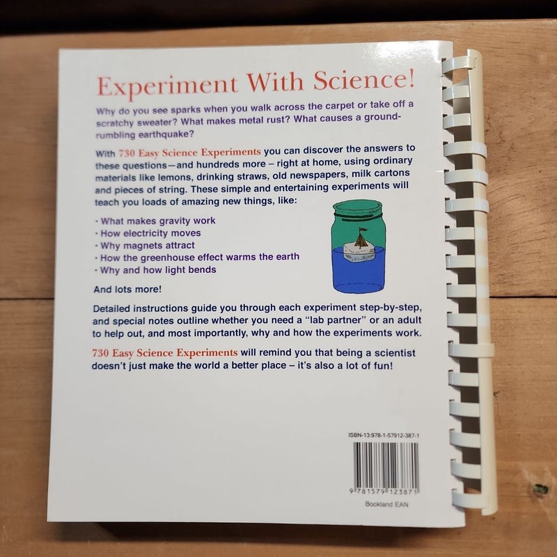 730 Easy Science Experiments with Everyday Materials