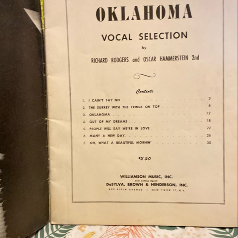 Vocal selection Oklahoma! Vintage