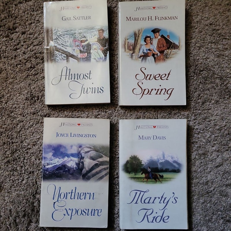 Bundle of 4 Heartsong Presents books 