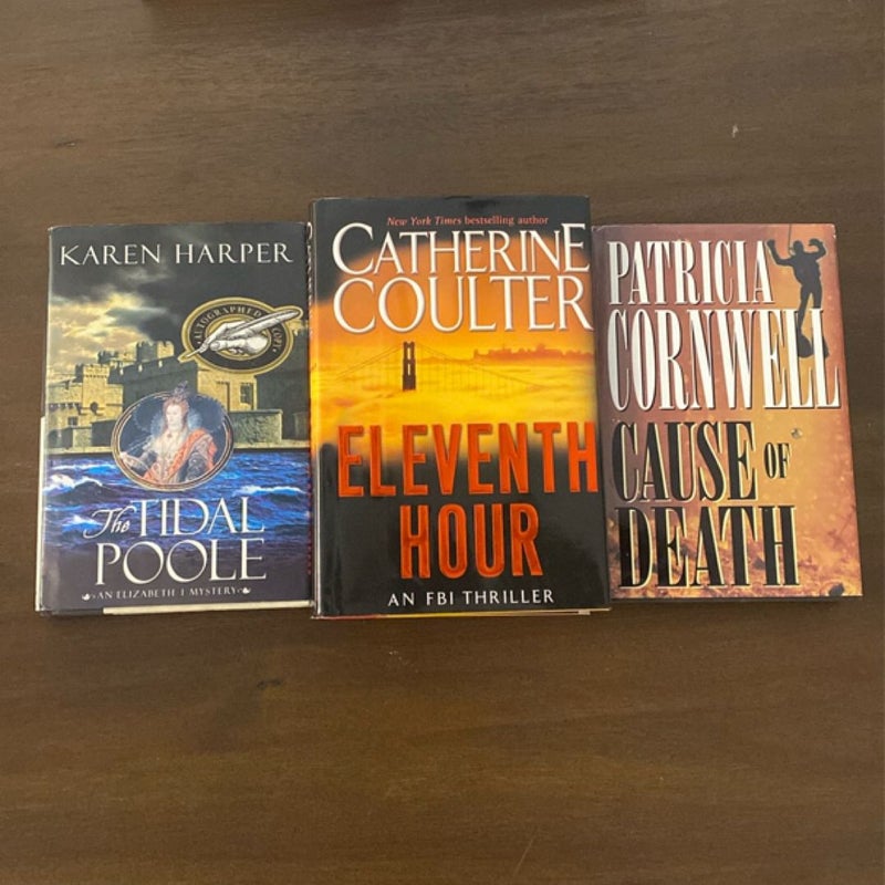 Hardback Mystery Bundle ::: Catherine Coulter, Patricia Cornwell, Karen Harper