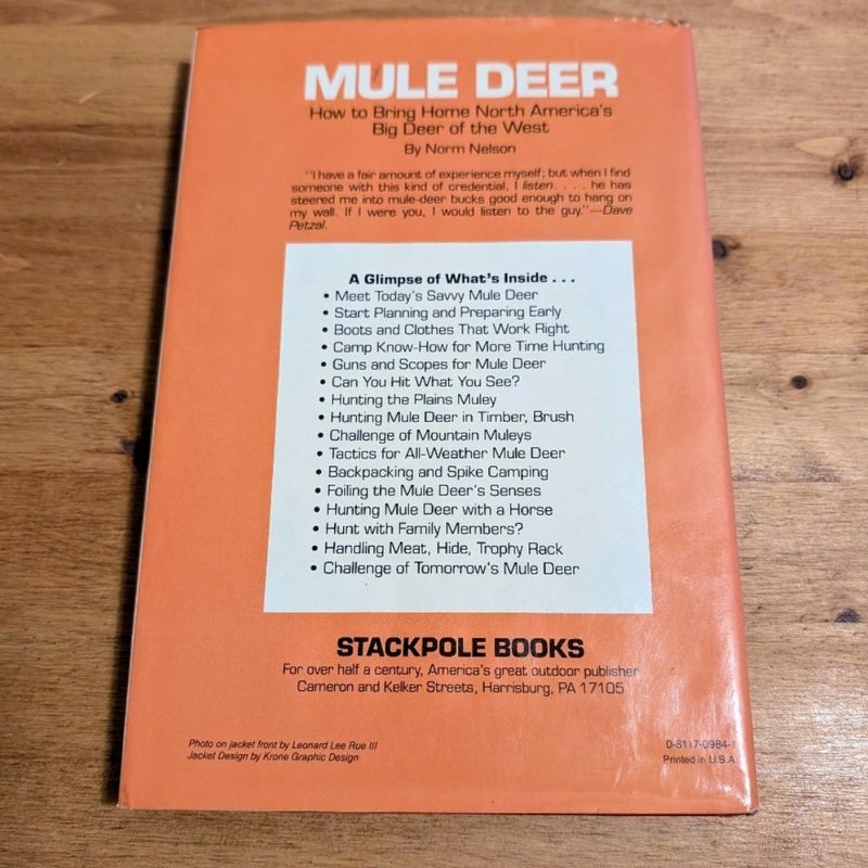 Mule Deer (Vintage 1987 First Edition)