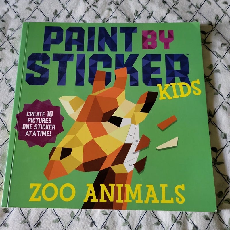 Paint by Sticker Kids: Zoo Animals