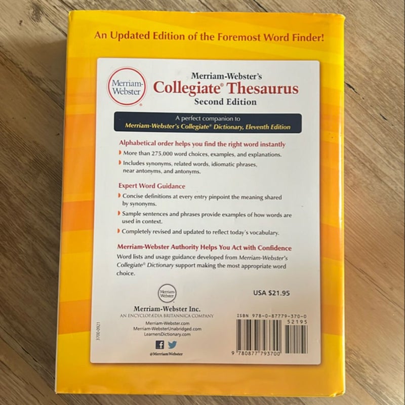 Webster's Collegiate Thesaurus