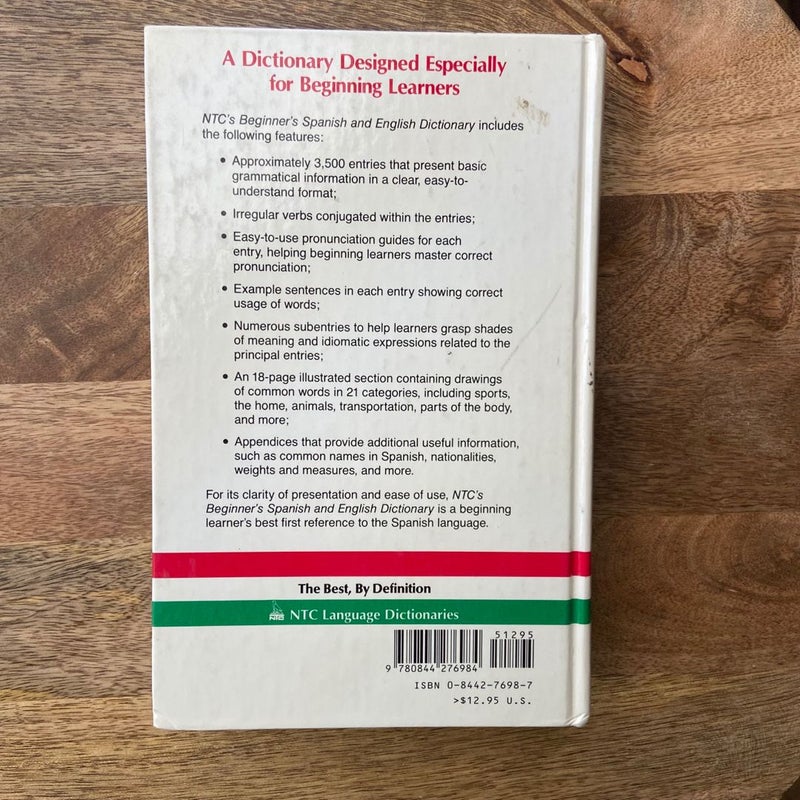 NTC's Beginner's Spanish and English Dictionary