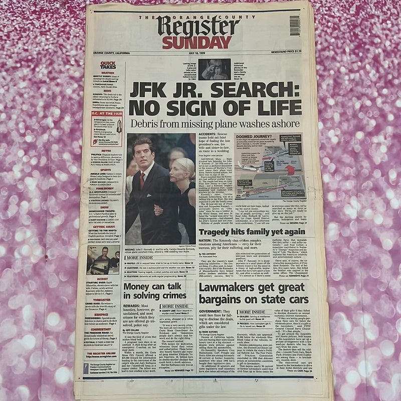 JFK Junior search no sign of life