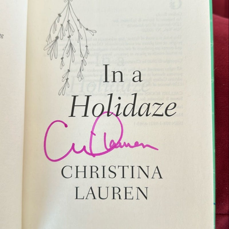 In a Holidaze BOTM edition signed 