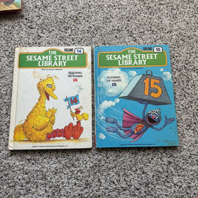 Bundle Lot of 10 Vintage Sesame Street Kids Books 70s/80s