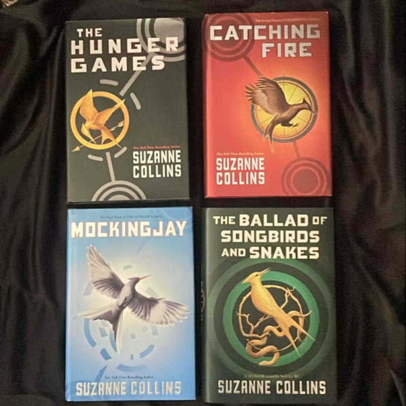 Hunger Games 4-Book Hardcover Box Set (the Hunger Games, Catching Fire, Mockingjay, the Ballad of Songbirds and Snakes)