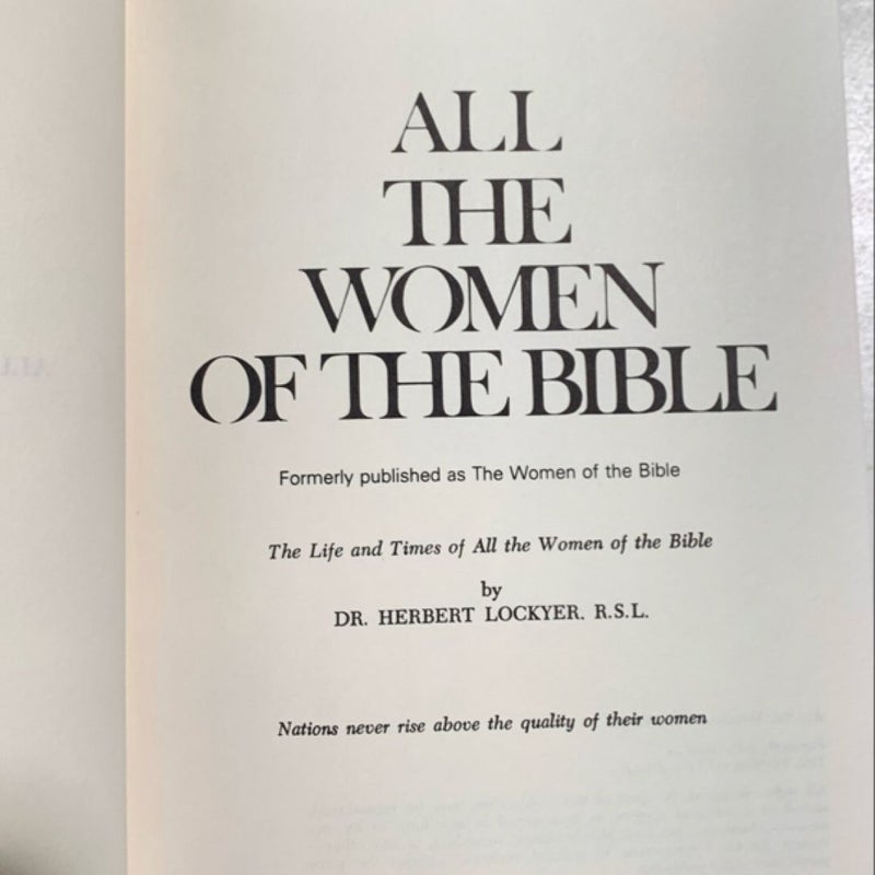 All the Women of the Bible