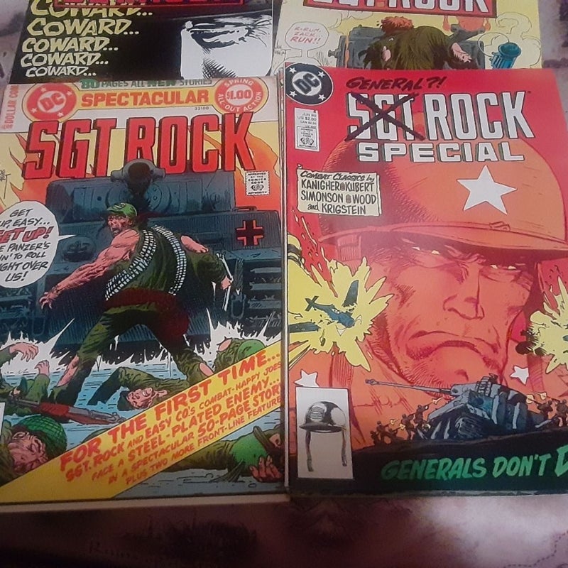 DC WAR comic book lot Sgt Rock 1978, 328,348,407