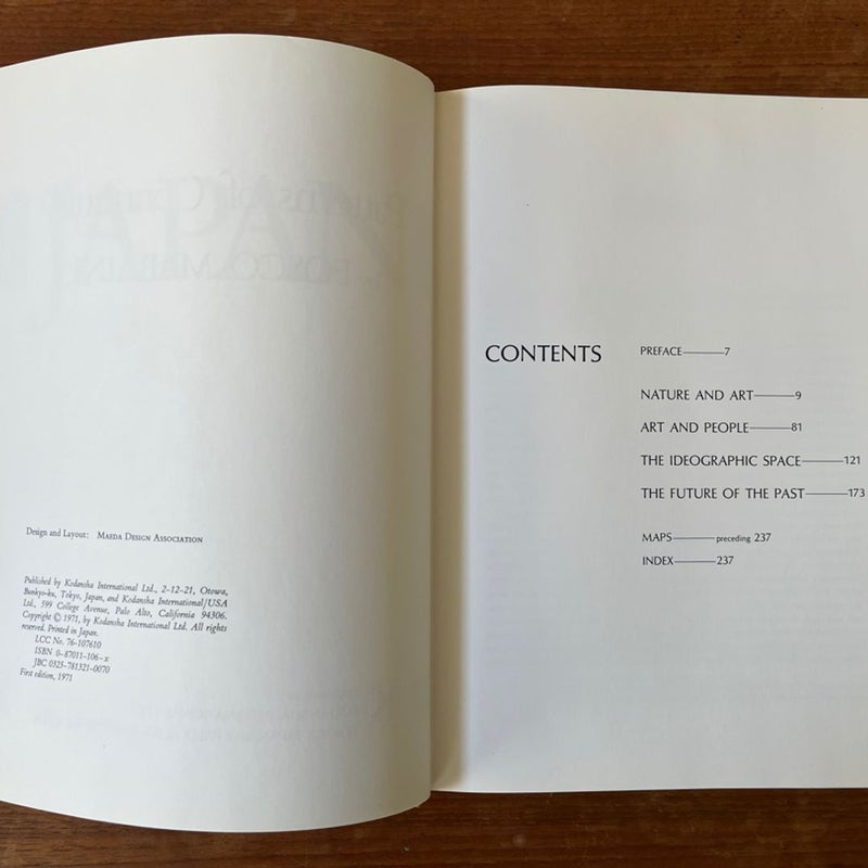 Japan Patterns of Continuity VERY GOOD 1971 Hardcover 1st Edition