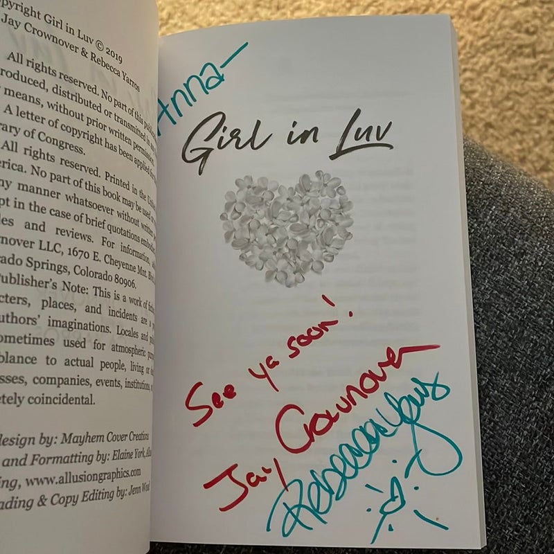 Girl in Luv (signed by both authors)