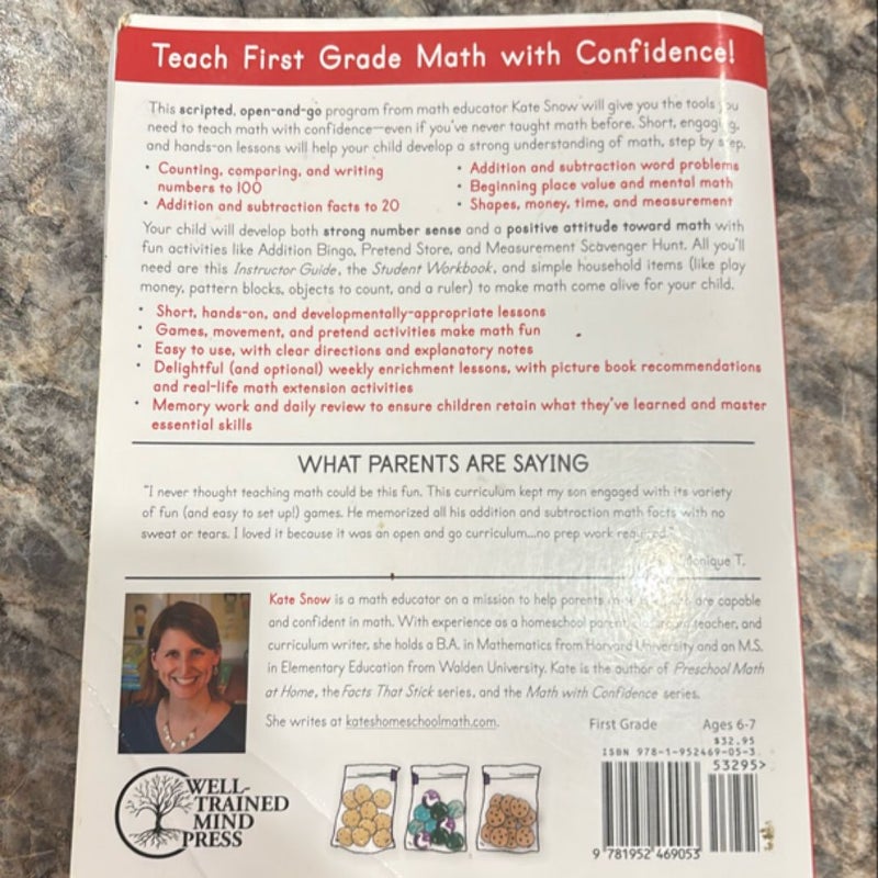 First Grade Math with Confidence Instructor Guide (Math with Confidence)