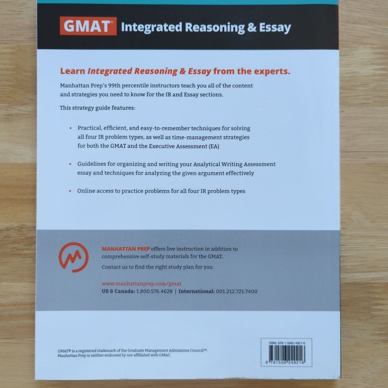 GMAT Intergrated Reasoning & Essay