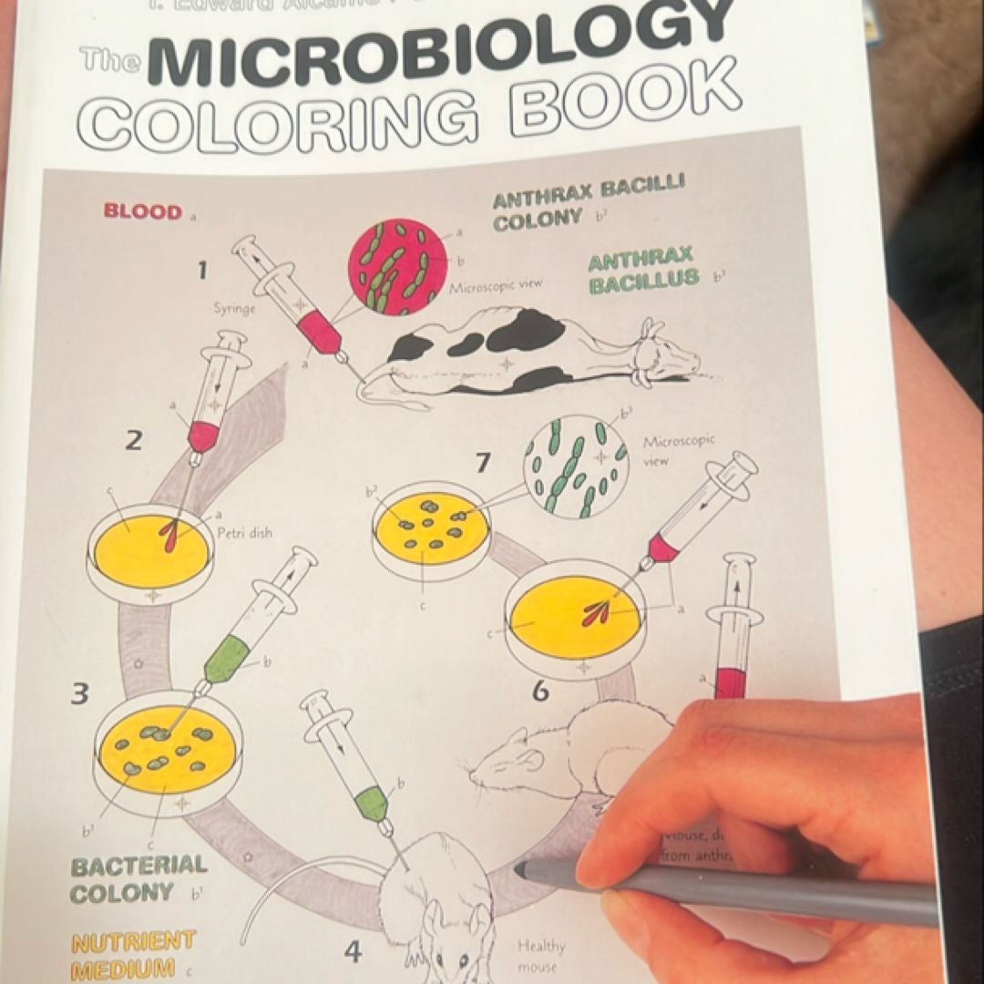 Microbiology Coloring Book by Edward Alcamo, Lawrence Elson