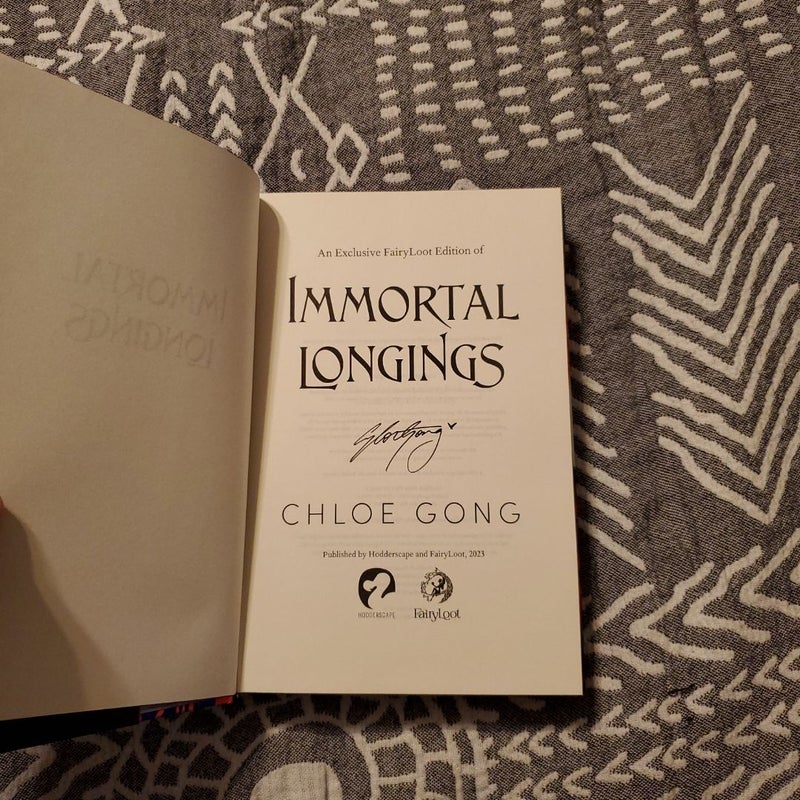 Immortal Longings (Fairyloot Edition) 
