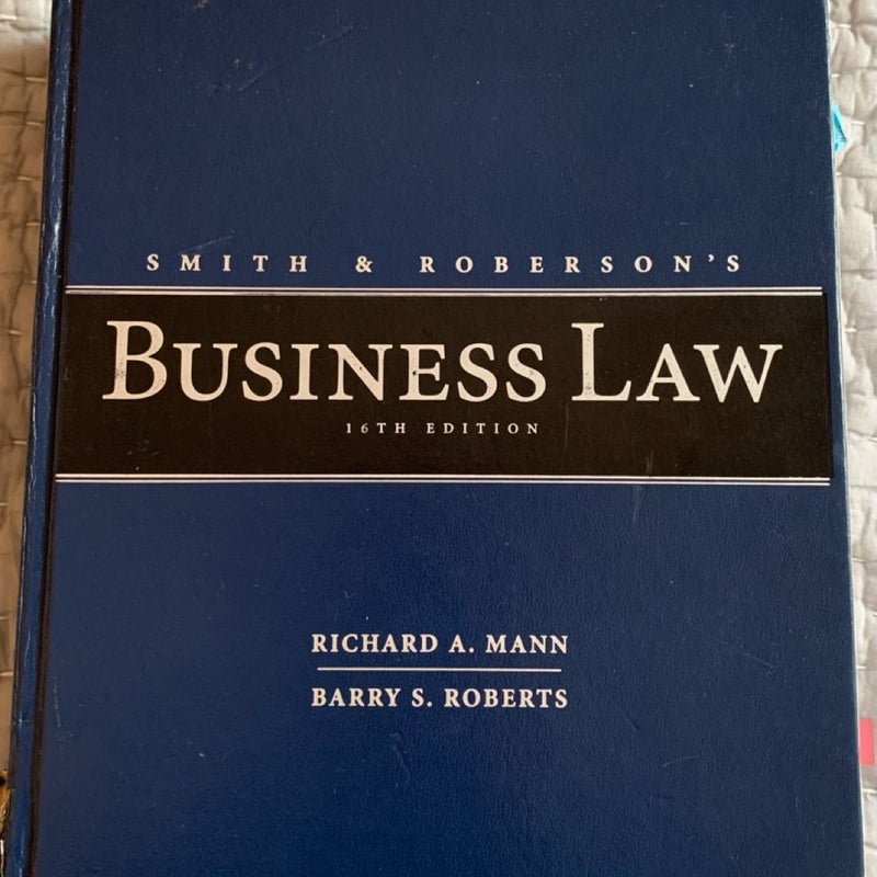 Smith and Roberson's Business Law