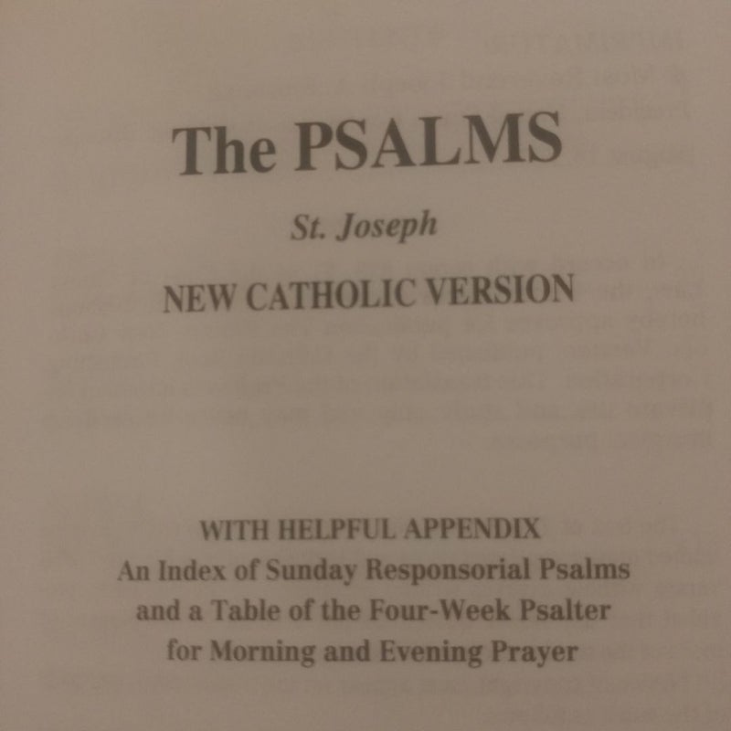 St. Joseph New Catholic Version Psalms