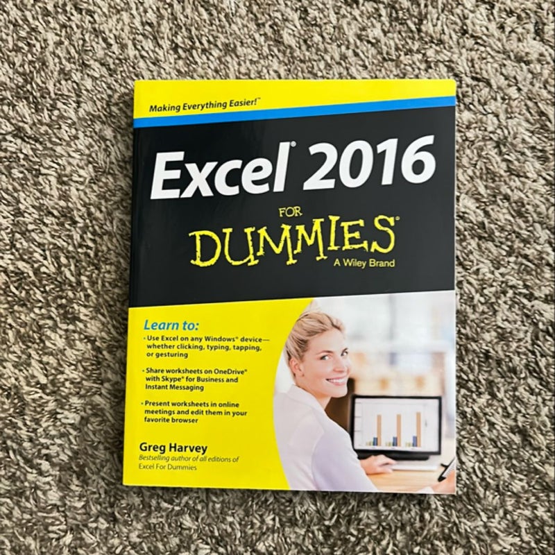 Excel 2016 for Dummies®