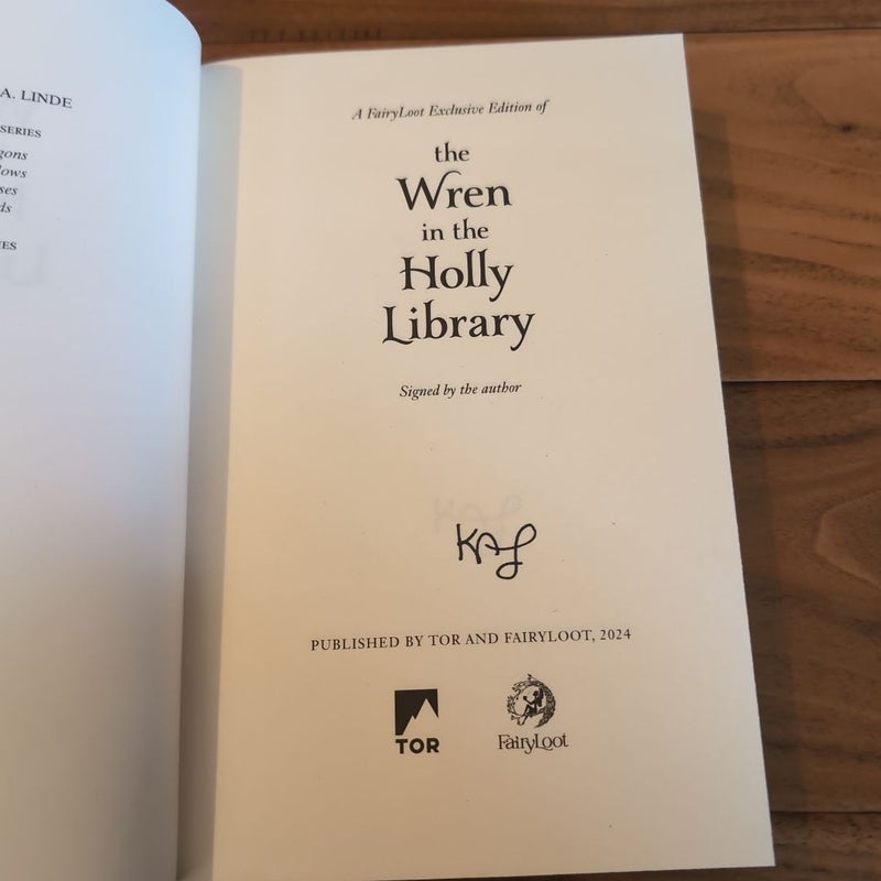 The Wren in the Holly Library -Fairyloot Signed Edition 