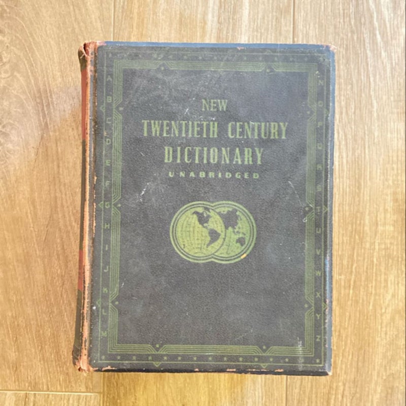 1941 Antique Vintage Webster’s New Twentieth Century Dictionary Unabridged