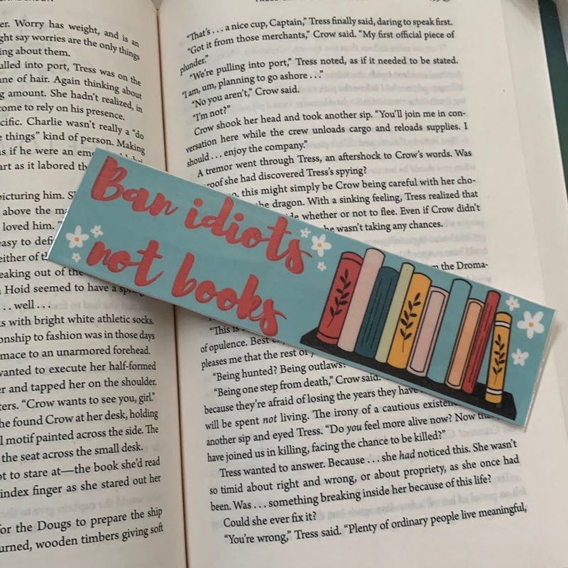 Banned books handmade bookmark.