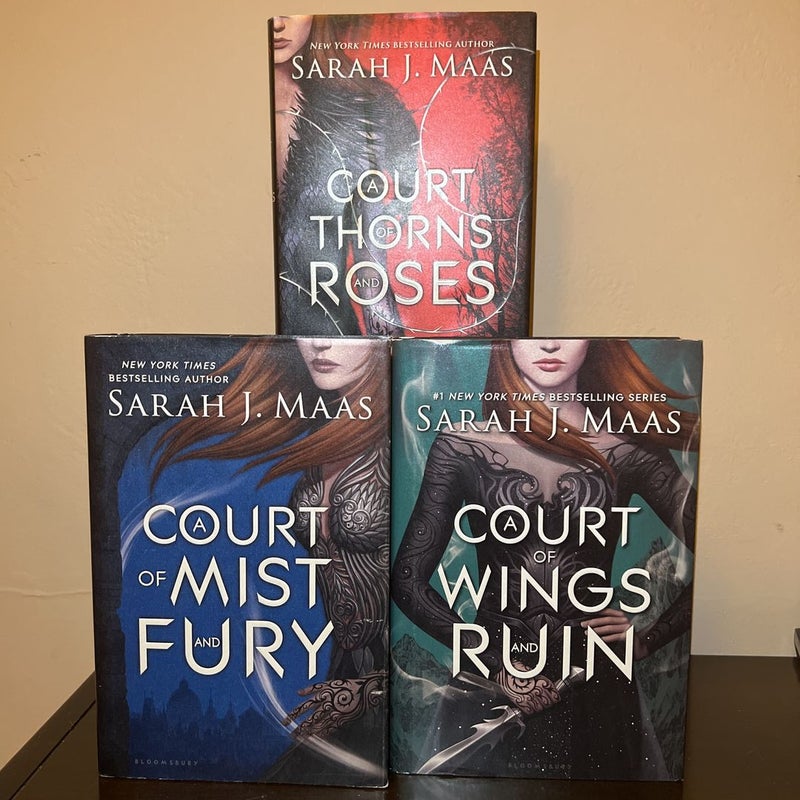 A Court of Thorns and Roses (books 1-3) Original Covers