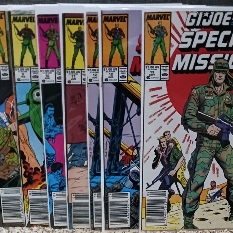 Lot of 8 Comic Books: GI Joe Special Missions #7-13