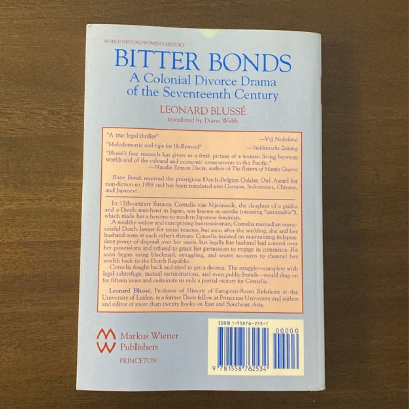 Bitter Bonds: A Colonial Divorce Drama of the Seventeenth Century (2002)