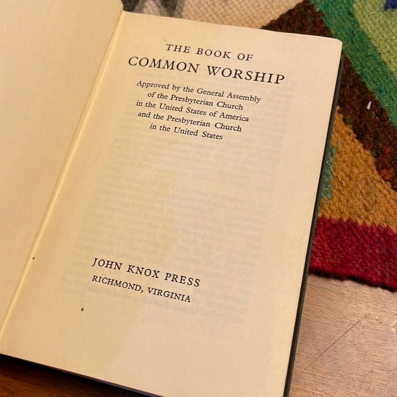 The Book of Common Worship (1947)