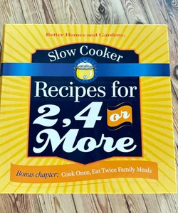 Slow cooker recipes for 2, 4, or more