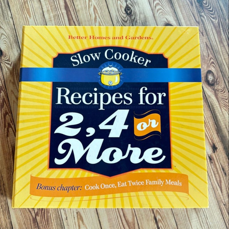 Slow cooker recipes for 2, 4, or more