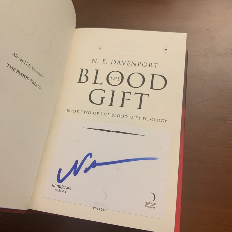 Illumicrate - The Blood Trials - shops Signed Bookplate First Edition - NE Davenport